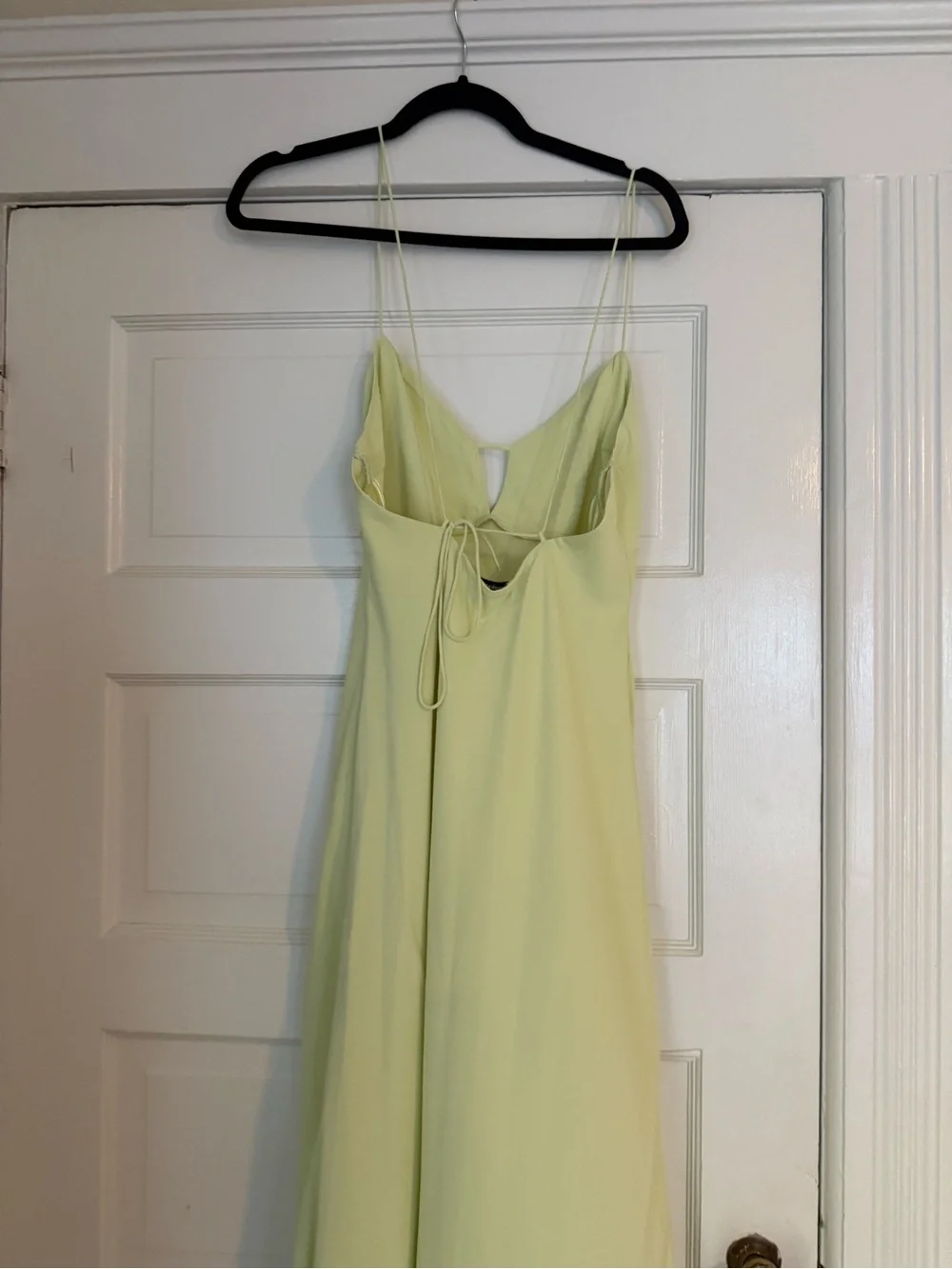 Abercrombie & Fitch Pale Yellow Maxi Slip Dress